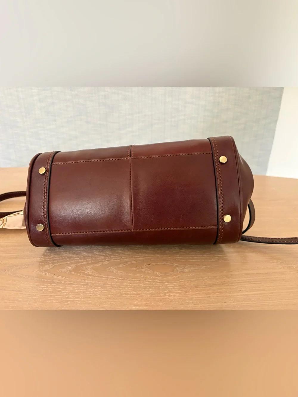 NWT Gianni Conti Italian Leather Doctor Bag Satchel Crossbody Purse W/ Dustbag